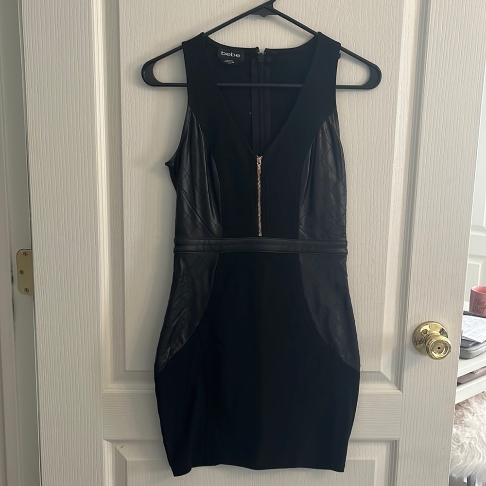 Black, sleeveless dress